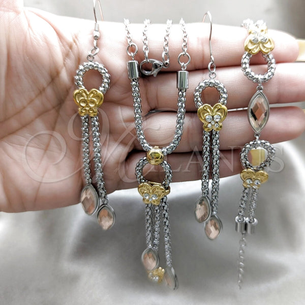 Stainless Steel Ring — Necklace Bracelet and Earring Butterfly Design with Light — alternate product view — SKU 164005 | Acero Inoxidable anillo — Necklace Bracelet and Earring Butterfly diseño with Light — SKU 164005