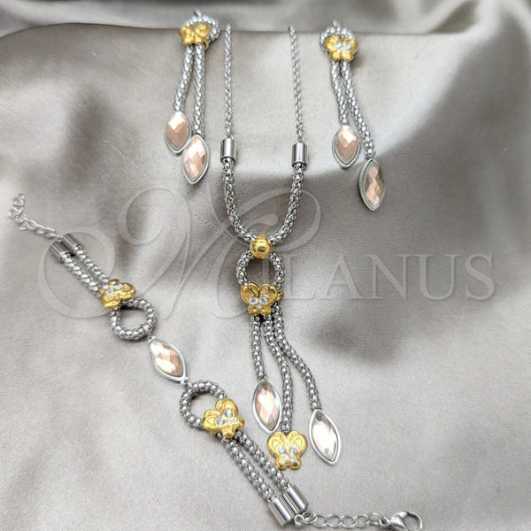 Stainless Steel Ring — Necklace Bracelet and Earring Butterfly Design with Light — main product view — SKU 164005 | Acero Inoxidable anillo — Necklace Bracelet and Earring Butterfly diseño with Light — SKU 164005