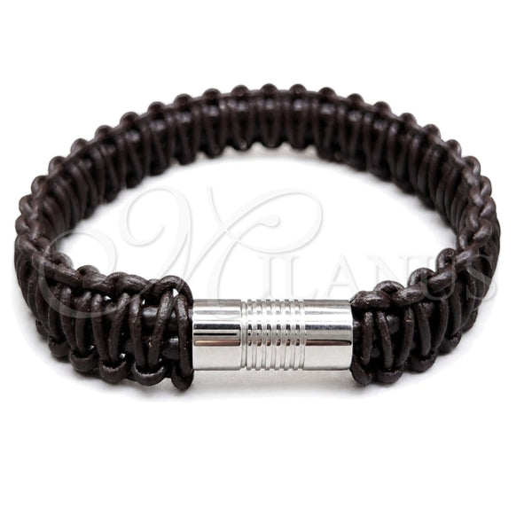 Stainless Steel Fancy Bracelet, Polished, Two Tone, 03.116.0066.08 (01 MM Thickness, 1 Inches Length)