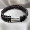 Stainless Steel Fancy Bracelet, Polished, Two Tone, 03.116.0066.08 (01 MM Thickness, 1 Inches Length)