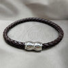 Stainless Steel Fancy Bracelet, Polished, Two Tone, 03.116.0067.08 (01 MM Thickness, 1 Inches Length)
