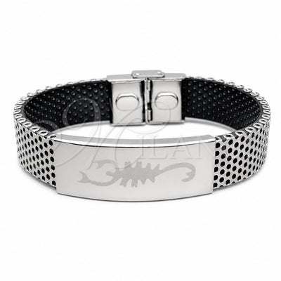 Pulsera de Acero Inoxidable, vista principal del producto por Mayoreo, vista frontal