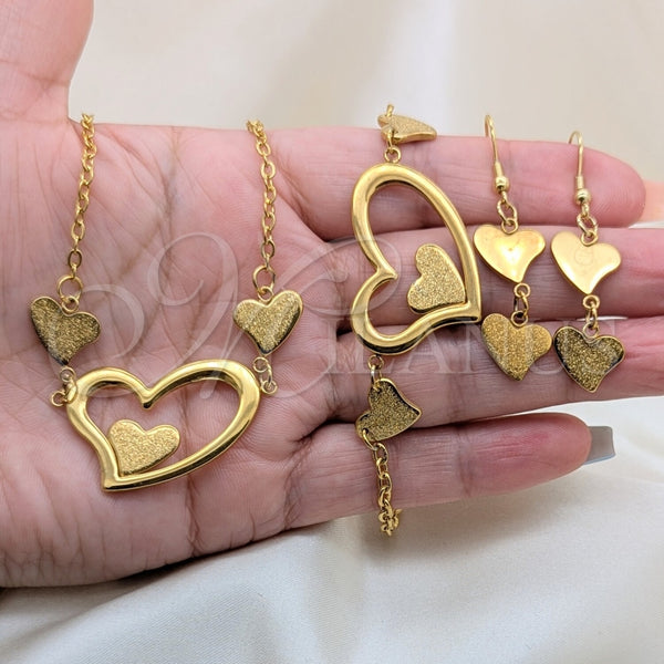 Stainless Steel Ring — Necklace Bracelet and Earring Heart Design Polished 06. — alternate product view — SKU 164013 | Acero Inoxidable anillo — Necklace Bracelet and Earring corazón diseño pulido 06. — SKU 164013