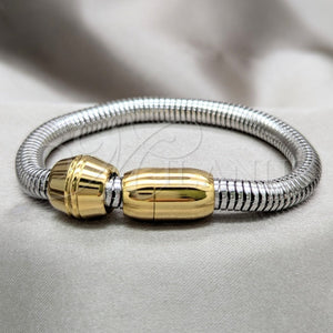 Stainless Steel Bracelet — Fancy Bracelet Polished Two Tone 03. 01 MM — main product view — SKU 164027 | Acero Inoxidable brazalete — elegante Bracelet pulido Two Tone 03. 01 MM — SKU 164027