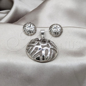 Stainless Steel Ring — Necklace and Earring Polished 06. — main product view — SKU 164053 | Acero Inoxidable anillo — Necklace and Earring pulido 06. — SKU 164053