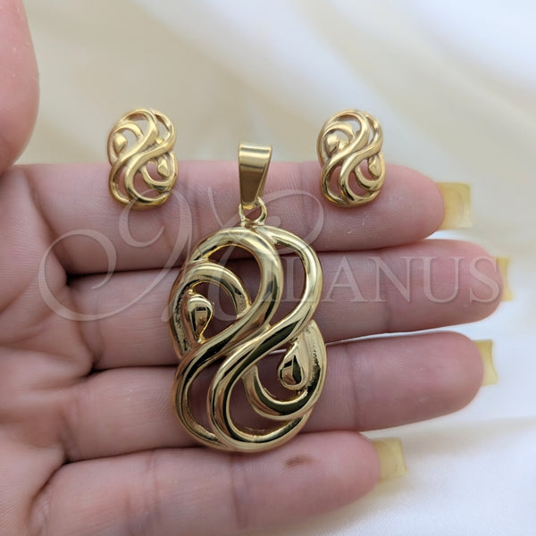 Stainless Steel Ring — Necklace and Earring Polished 06. — alternate product view — SKU 164055 | Acero Inoxidable anillo — Necklace and Earring pulido 06. — SKU 164055