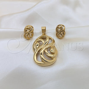Stainless Steel Ring — Necklace and Earring Polished 06. — main product view — SKU 164055 | Acero Inoxidable anillo — Necklace and Earring pulido 06. — SKU 164055