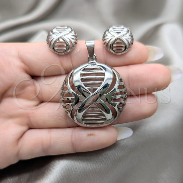 Stainless Steel Ring — Necklace and Earring Polished 06. — alternate product view — SKU 164070 | Acero Inoxidable anillo — Necklace and Earring pulido 06. — SKU 164070