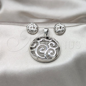 Stainless Steel Ring — Necklace and Earring Polished 06. — main product view — SKU 164071 | Acero Inoxidable anillo — Necklace and Earring pulido 06. — SKU 164071