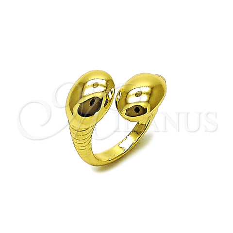 Oro Laminado Elegant Ring, Gold Filled Style Polished, Golden Finish, 01.213.0074 (One size fits all)