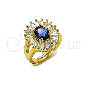 Gold Filled Ring — Multi Stone Ring Baguette and Cluster Design with — main product view — SKU 164127 | Oro Laminado anillo — Multi Stone Ring Baguette and Cluster diseño with — SKU 164127