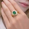 Gold Filled Ring — Multi Stone Ring Cluster and Baguette Design with — main product view — SKU 164129 | Oro Laminado anillo — Multi Stone Ring Cluster and Baguette diseño with — SKU 164129