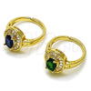Gold Filled Ring — Multi Stone Ring Cluster and Baguette Design with — alternate product view — SKU 164129 | Oro Laminado anillo — Multi Stone Ring Cluster and Baguette diseño with — SKU 164129