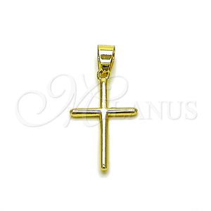 Gold Filled Pendant — Religious Pendant Cross Design Polished 05. — main product view — SKU 164145 | Oro Laminado dije — Religious Pendant cruz diseño pulido 05. — SKU 164145