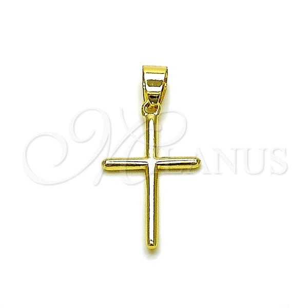 Gold Filled Pendant — Religious Pendant Cross Design Polished 05. — main product view — SKU 164145 | Oro Laminado dije — Religious Pendant cruz diseño pulido 05. — SKU 164145