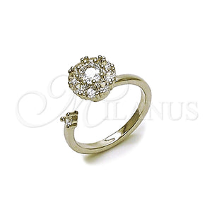 White Gold Filled Ring — Multi Stone Ring Flower Design with White Cubic — main product view — SKU 164152 | Oro Laminado Blanco anillo — Multi Stone Ring flor diseño with blanco Cubic — SKU 164152