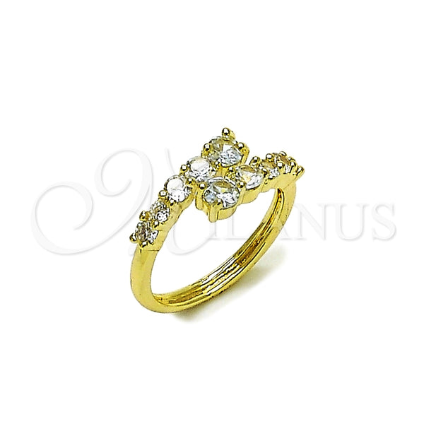 Gold Filled Ring — Multi Stone Ring with White Cubic Zirconia Polished — main product view — SKU 164198 | Oro Laminado anillo — Multi Stone Ring with blanco Cubic Zirconia pulido — SKU 164198