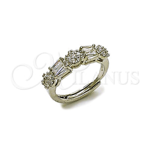 White Gold Filled Ring — Multi Stone Ring Baguette Design with White Cubic — main product view — SKU 164224 | Oro Laminado Blanco anillo — Multi Stone Ring Baguette diseño with blanco Cubic — SKU 164224