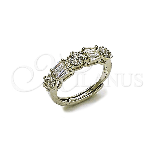 White Gold Filled Ring — Multi Stone Ring Baguette Design with White Cubic — main product view — SKU 164224 | Oro Laminado Blanco anillo — Multi Stone Ring Baguette diseño with blanco Cubic — SKU 164224