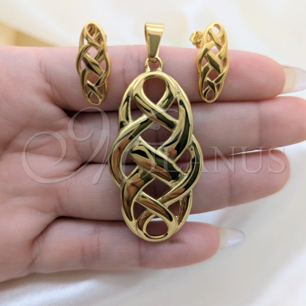 Stainless Steel Ring — Necklace and Earring Polished 06. — alternate product view — SKU 164228 | Acero Inoxidable anillo — Necklace and Earring pulido 06. — SKU 164228