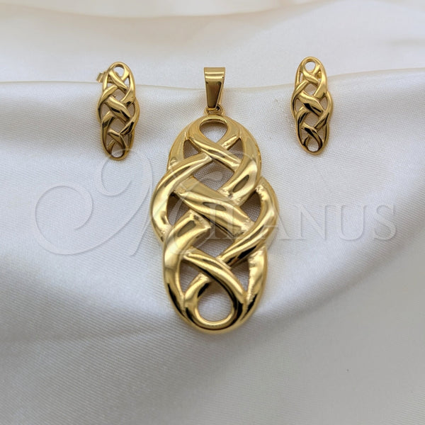 Stainless Steel Ring — Necklace and Earring Polished 06. — main product view — SKU 164228 | Acero Inoxidable anillo — Necklace and Earring pulido 06. — SKU 164228