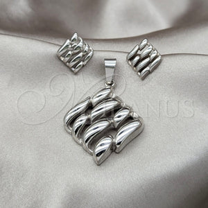 Stainless Steel Ring — Necklace and Earring Polished 06. — main product view — SKU 164229 | Acero Inoxidable anillo — Necklace and Earring pulido 06. — SKU 164229