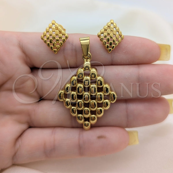 Stainless Steel Ring — Necklace and Earring Polished 06. — alternate product view — SKU 164230 | Acero Inoxidable anillo — Necklace and Earring pulido 06. — SKU 164230