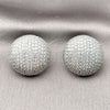 Rhodium Gold Filled Stud Earring, with White Cubic Zirconia, Polished, Rhodium Finish, 02.436.0030.1