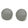 Rhodium Gold Filled Stud Earring, with White Cubic Zirconia, Polished, Rhodium Finish, 02.436.0030.1