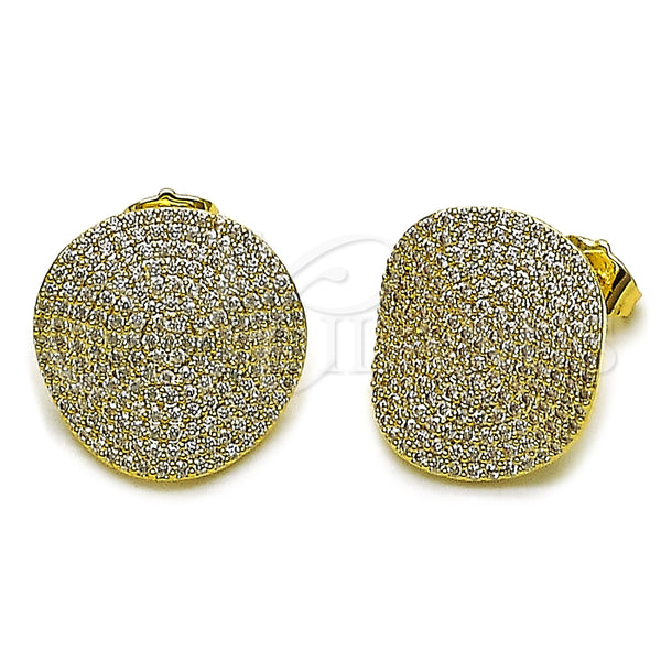 Gold Filled Ring — Stud Earring with White Cubic Zirconia Polished 02. — main product view — SKU 164258 | Oro Laminado anillo — Stud Earring with blanco Cubic Zirconia pulido 02. — SKU 164258