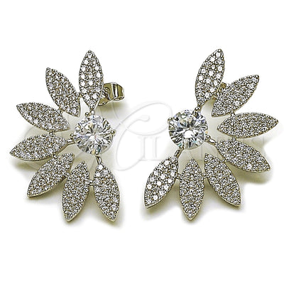 Rhodium Gold-Filled Flower Earrings 02.436.0033.1 for wholesale, main product view
