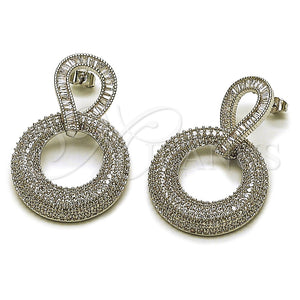 White Gold Filled Ring — Stud Earring Baguette Design with White Cubic Zirconia — main product view — SKU 164265 | Oro Laminado Blanco anillo — Stud Earring Baguette diseño with blanco Cubic Zirconia — SKU 164265