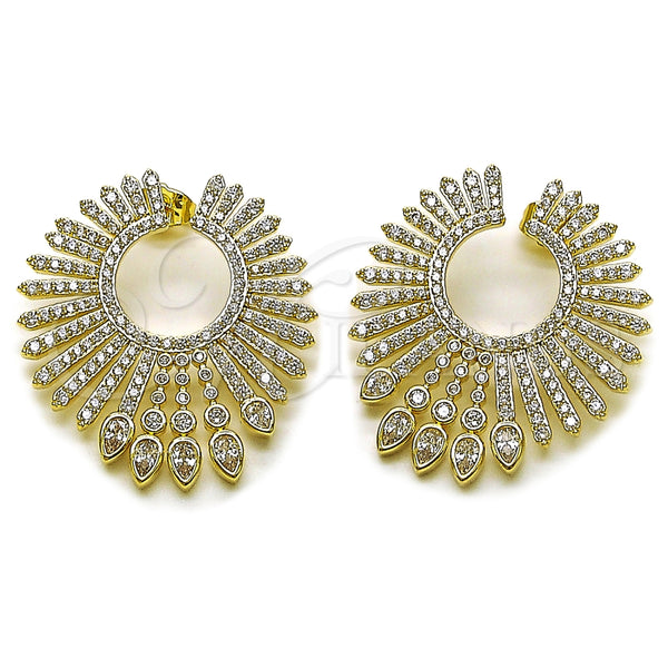 Gold Filled Ring — Stud Earring with White Cubic Zirconia Polished 02. — main product view — SKU 164266 | Oro Laminado anillo — Stud Earring with blanco Cubic Zirconia pulido 02. — SKU 164266