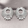 Rhodium Gold Filled Stud Earring, with White Cubic Zirconia, Polished, Rhodium Finish, 02.436.0035.1