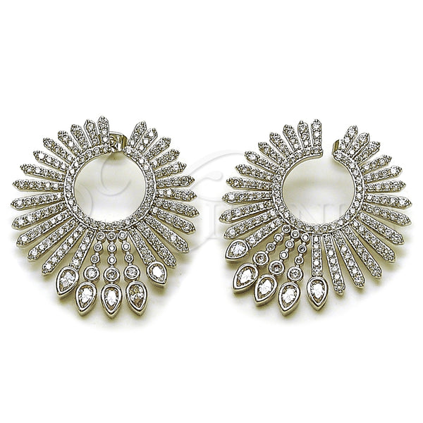 White Gold Filled Ring — Stud Earring with White Cubic Zirconia Polished 02. — main product view — SKU 164267 | Oro Laminado Blanco anillo — Stud Earring with blanco Cubic Zirconia pulido 02. — SKU 164267