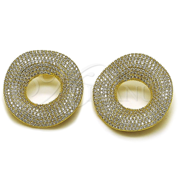 Gold Filled Ring — Stud Earring with White Cubic Zirconia Polished 02. — main product view — SKU 164272 | Oro Laminado anillo — Stud Earring with blanco Cubic Zirconia pulido 02. — SKU 164272