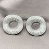 Rhodium Gold Filled Stud Earring, with White Cubic Zirconia, Polished, Rhodium Finish, 02.436.0038.1
