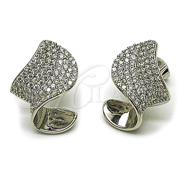 White Gold Filled Ring — Stud Earring with White Cubic Zirconia Polished 02. — main product view — SKU 164279 | Oro Laminado Blanco anillo — Stud Earring with blanco Cubic Zirconia pulido 02. — SKU 164279