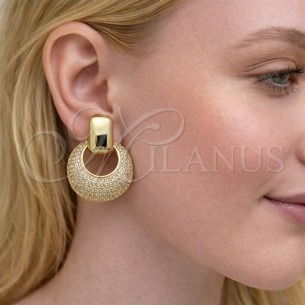 Gold Filled Ring — Dangle Earring with White Cubic Zirconia Polished 02. — alternate product view — SKU 164280 | Oro Laminado anillo — Dangle Earring with blanco Cubic Zirconia pulido 02. — SKU 164280