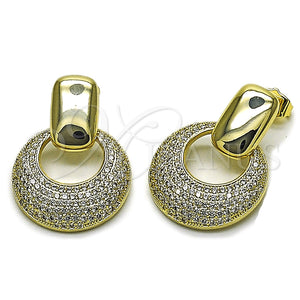 Gold Filled Ring — Dangle Earring with White Cubic Zirconia Polished 02. — main product view — SKU 164280 | Oro Laminado anillo — Dangle Earring with blanco Cubic Zirconia pulido 02. — SKU 164280