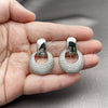 Rhodium Gold Filled Dangle Earring, with White Cubic Zirconia, Polished, Rhodium Finish, 02.436.0043.1
