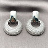 Rhodium Gold Filled Dangle Earring, with White Cubic Zirconia, Polished, Rhodium Finish, 02.436.0043.1
