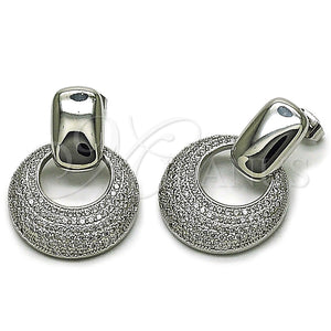 White Gold Filled Ring — Dangle Earring with White Cubic Zirconia Polished 02. — main product view — SKU 164281 | Oro Laminado Blanco anillo — Dangle Earring with blanco Cubic Zirconia pulido 02. — SKU 164281