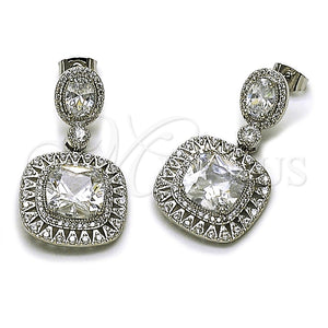White Gold Filled Ring — Dangle Earring Cluster Design with White Cubic Zirconia — main product view — SKU 164283 | Oro Laminado Blanco anillo — Dangle Earring Cluster diseño with blanco Cubic Zirconia — SKU 164283