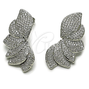 White Gold Filled Ring — Stud Earring Flower Design with White Cubic Zirconia — main product view — SKU 164287 | Oro Laminado Blanco anillo — Stud Earring flor diseño with blanco Cubic Zirconia — SKU 164287