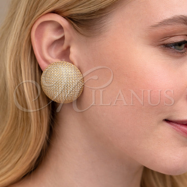 Gold Filled Ring — Stud Earring with White Cubic Zirconia Polished 02. — alternate product view — SKU 164291 | Oro Laminado anillo — Stud Earring with blanco Cubic Zirconia pulido 02. — SKU 164291