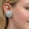 Rhodium Gold Filled Stud Earring, with White Cubic Zirconia, Polished, Rhodium Finish, 02.436.0049.1