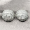 Rhodium Gold Filled Stud Earring, with White Cubic Zirconia, Polished, Rhodium Finish, 02.436.0049.1