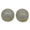 Rhodium Gold Filled Stud Earring, with White Cubic Zirconia, Polished, Rhodium Finish, 02.436.0049.1