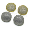Rhodium Gold Filled Stud Earring, with White Cubic Zirconia, Polished, Rhodium Finish, 02.436.0049.1